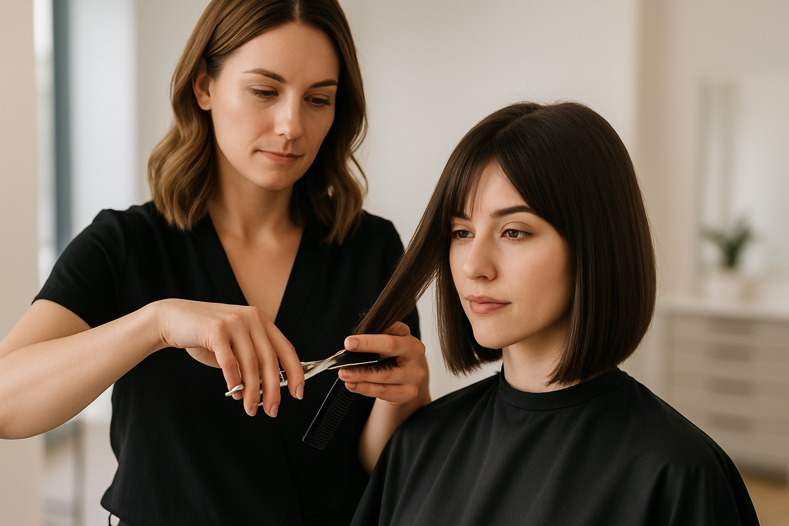 Modern haircuts and styling